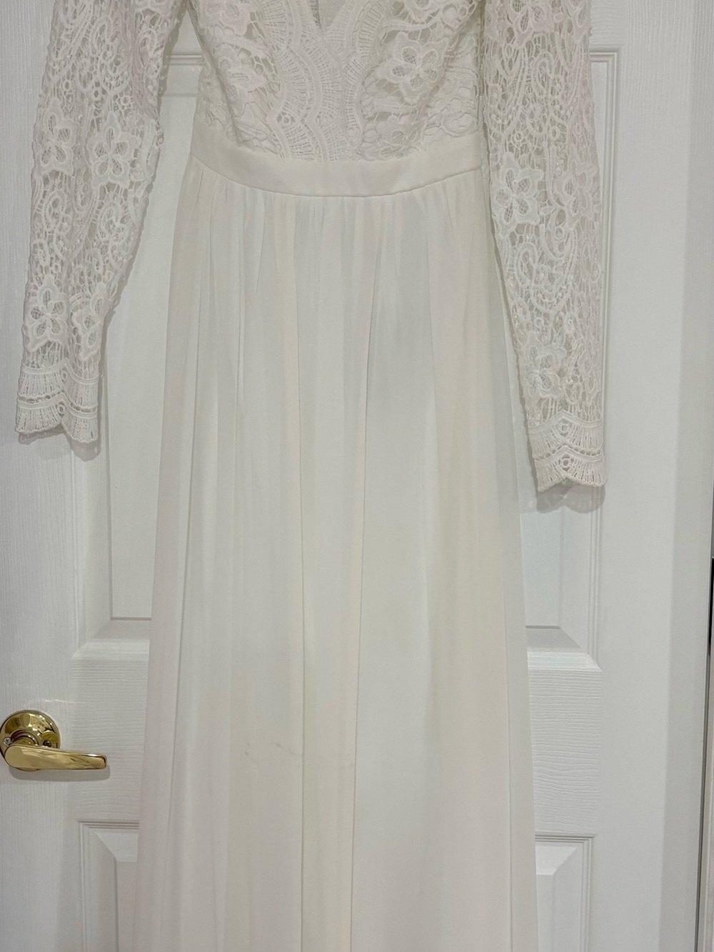 NWT Lulu's Awaken My Love white maxi dress S